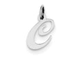 FJC Finejewelers Sterling Silver Small Fancy Script Initial C Charm