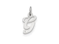 FJC Finejewelers Sterling Silver Small Fancy Script Initial G Charm