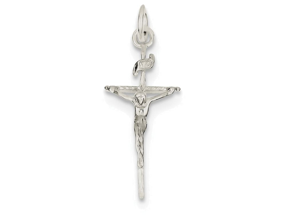 FJC Finejewelers Sterling Silver Inri Crucifix Pendant Necklace - Chain Included