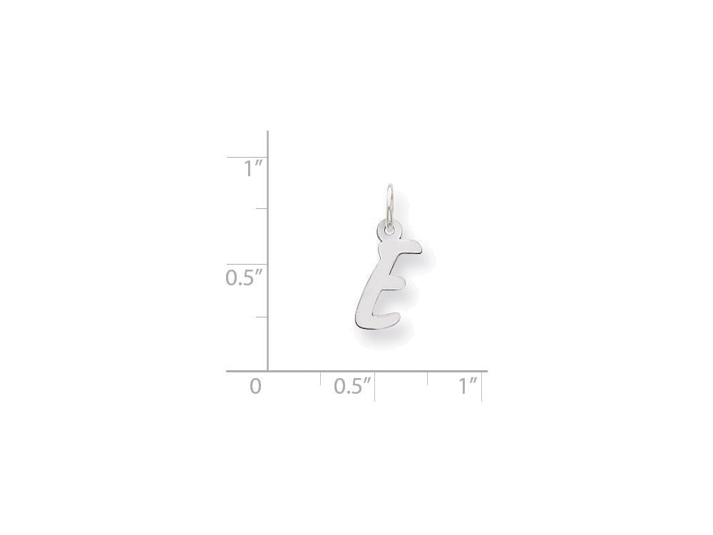 FJC Finejewelers Sterling Silver Small Initial E Charm