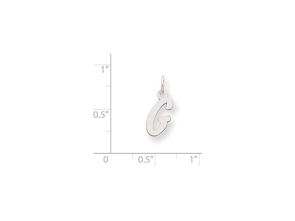 FJC Finejewelers Sterling Silver Small Initial G Charm