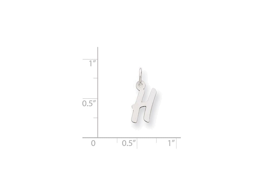 FJC Finejewelers Sterling Silver Small Initial H Charm