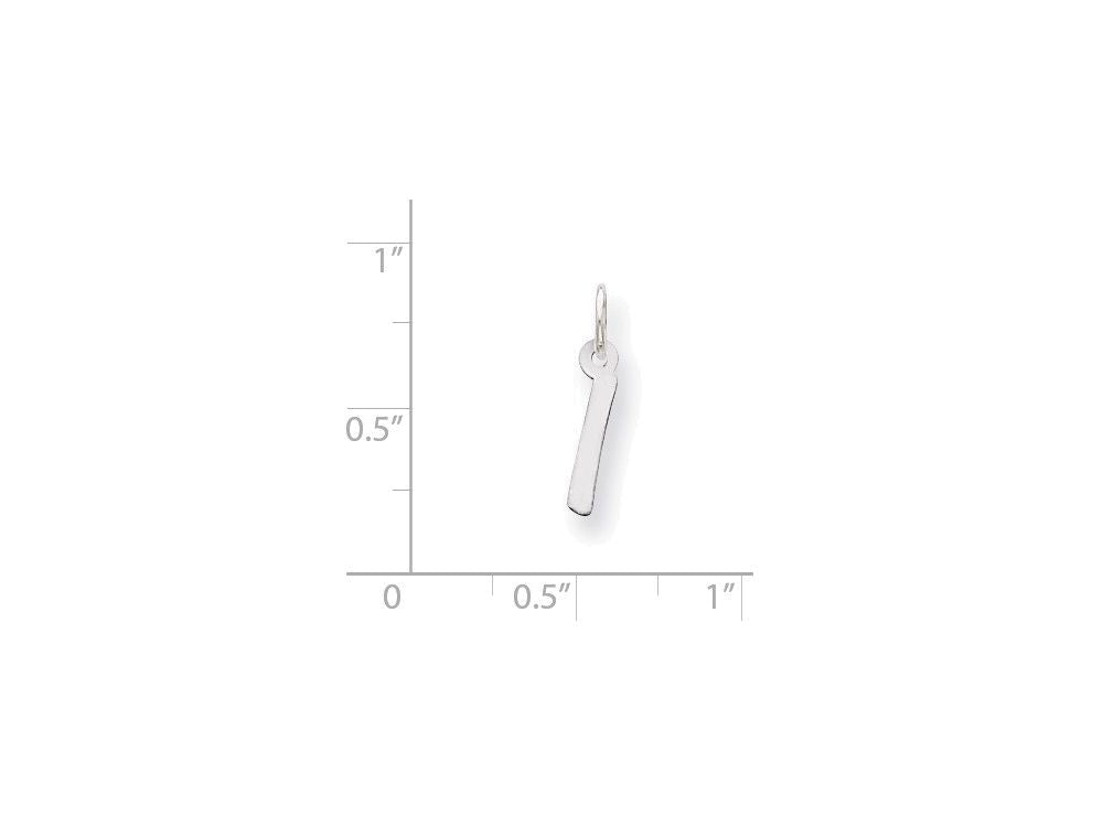 FJC Finejewelers Sterling Silver Small Initial I Charm