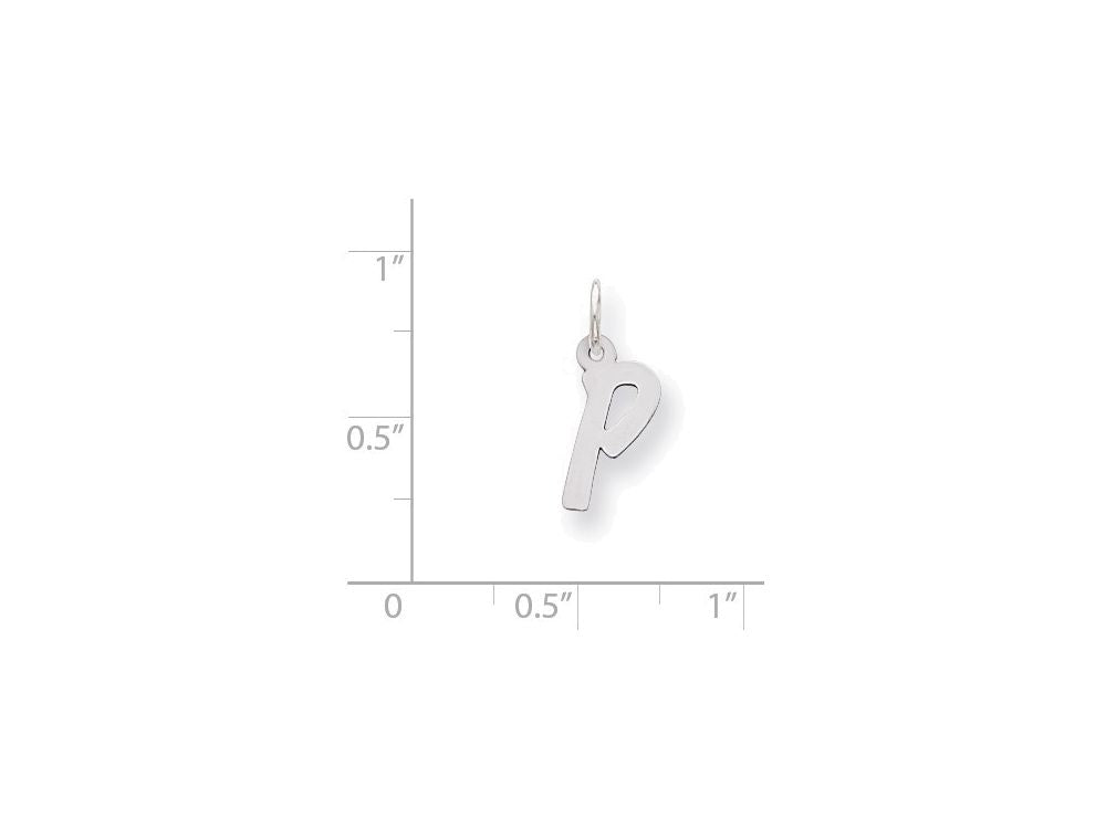 FJC Finejewelers Sterling Silver Small Initial P Charm