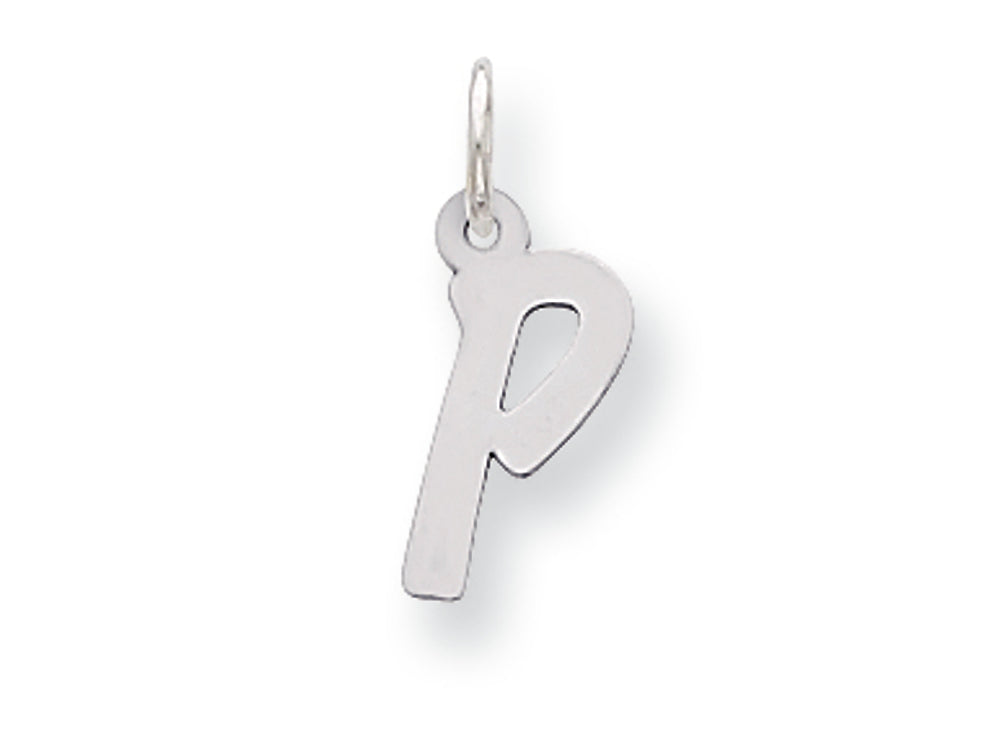 FJC Finejewelers Sterling Silver Small Initial P Charm