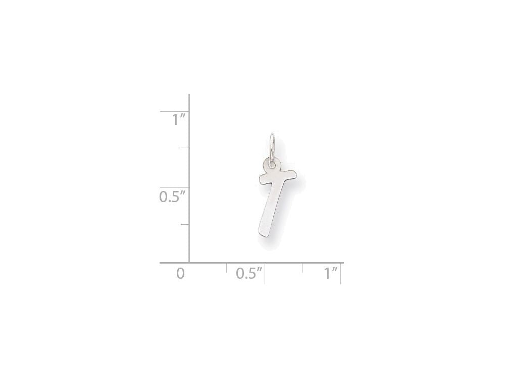 FJC Finejewelers Sterling Silver Small Initial T Charm