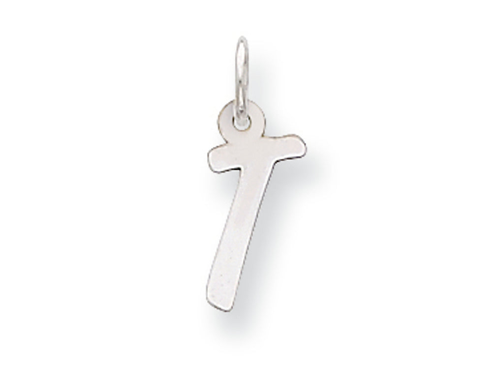 FJC Finejewelers Sterling Silver Small Initial T Charm