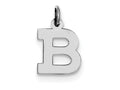 FJC Finejewelers Sterling Silver Small Block Initial B Charm
