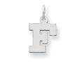 FJC Finejewelers Sterling Silver Small Block Initial F Charm