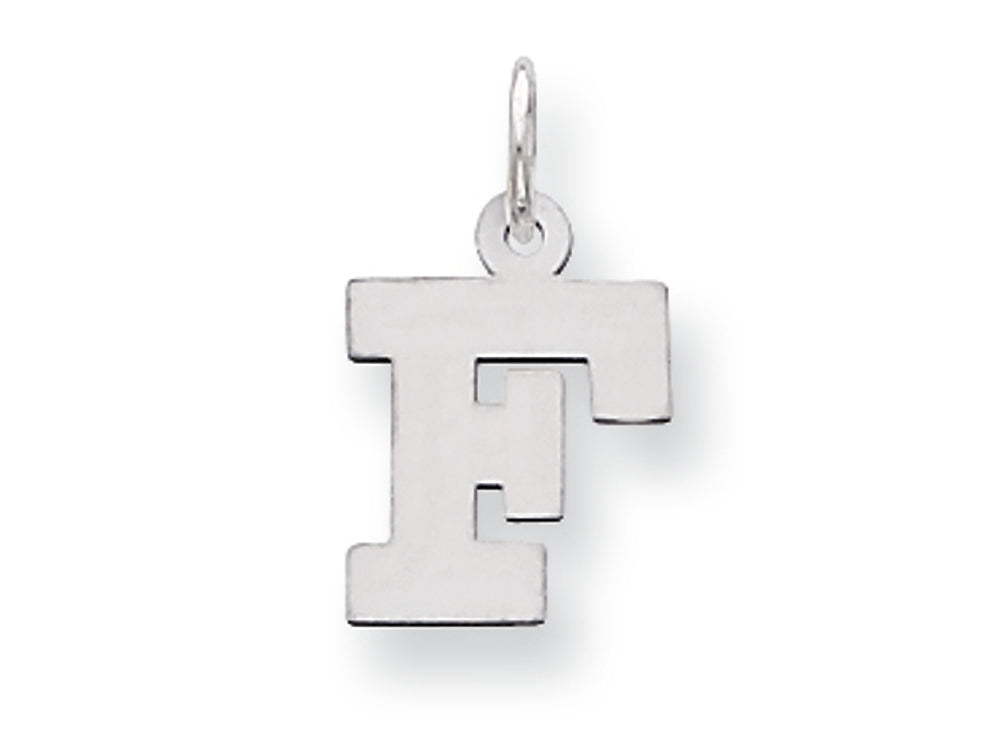 FJC Finejewelers Sterling Silver Small Block Initial F Charm