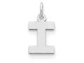 FJC Finejewelers Sterling Silver Small Block Initial I Charm