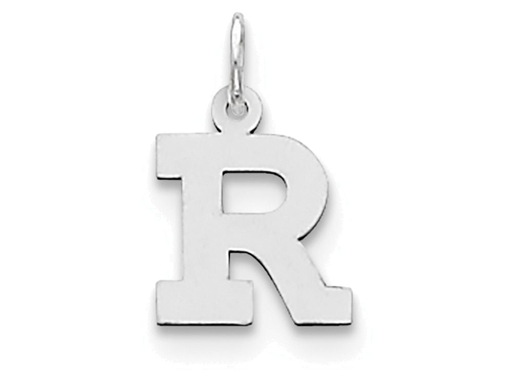FJC Finejewelers Sterling Silver Small Block Initial R Charm