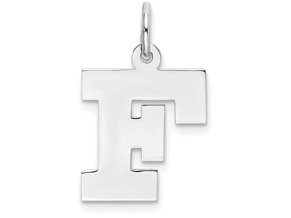 FJC Finejewelers Sterling Silver Medium Block Initial F Charm