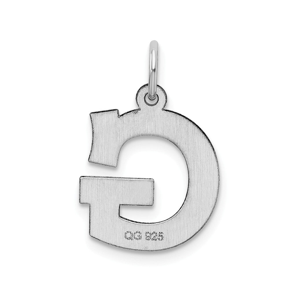 FJC Finejewelers Sterling Silver Medium Block Initial G Charm