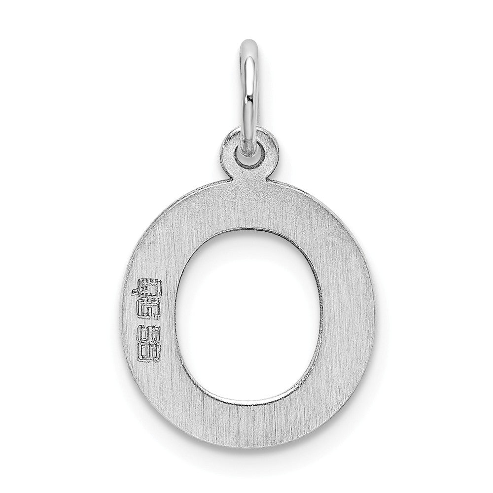 FJC Finejewelers Sterling Silver Medium Block Initial O Charm
