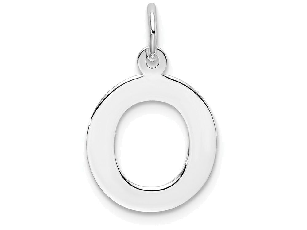 FJC Finejewelers Sterling Silver Medium Block Initial O Charm