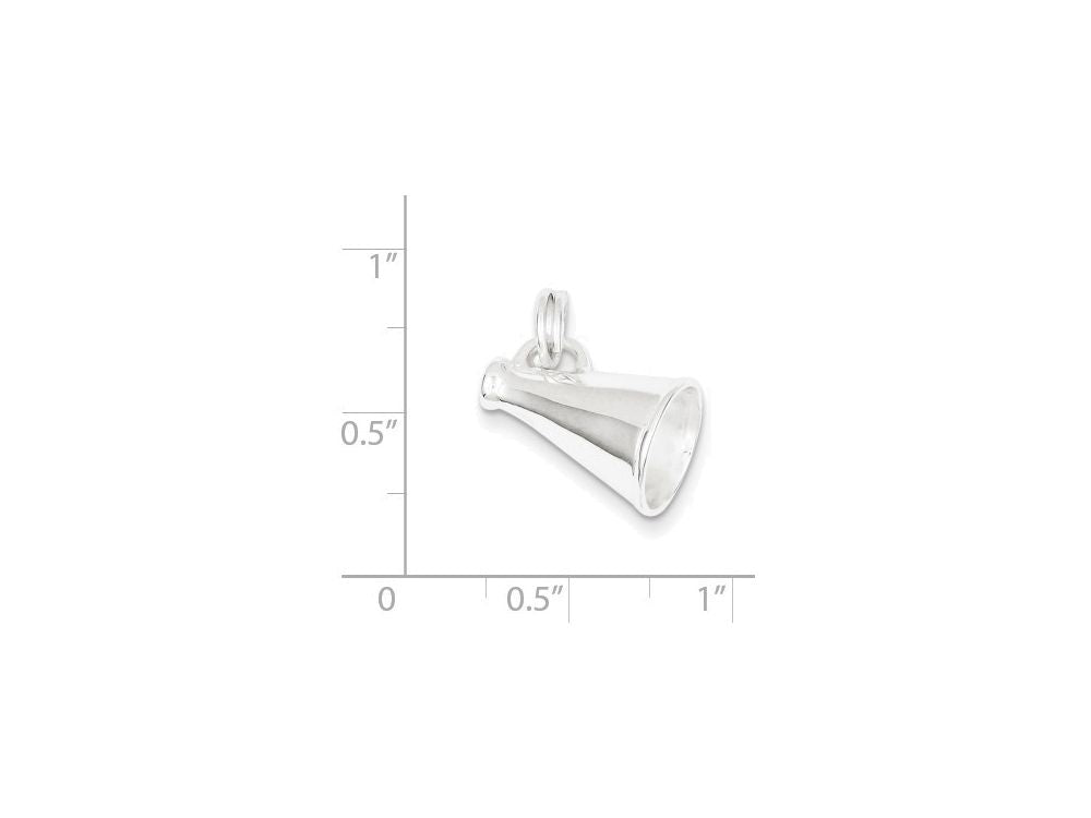 FJC Finejewelers Sterling Silver Megaphone Charm