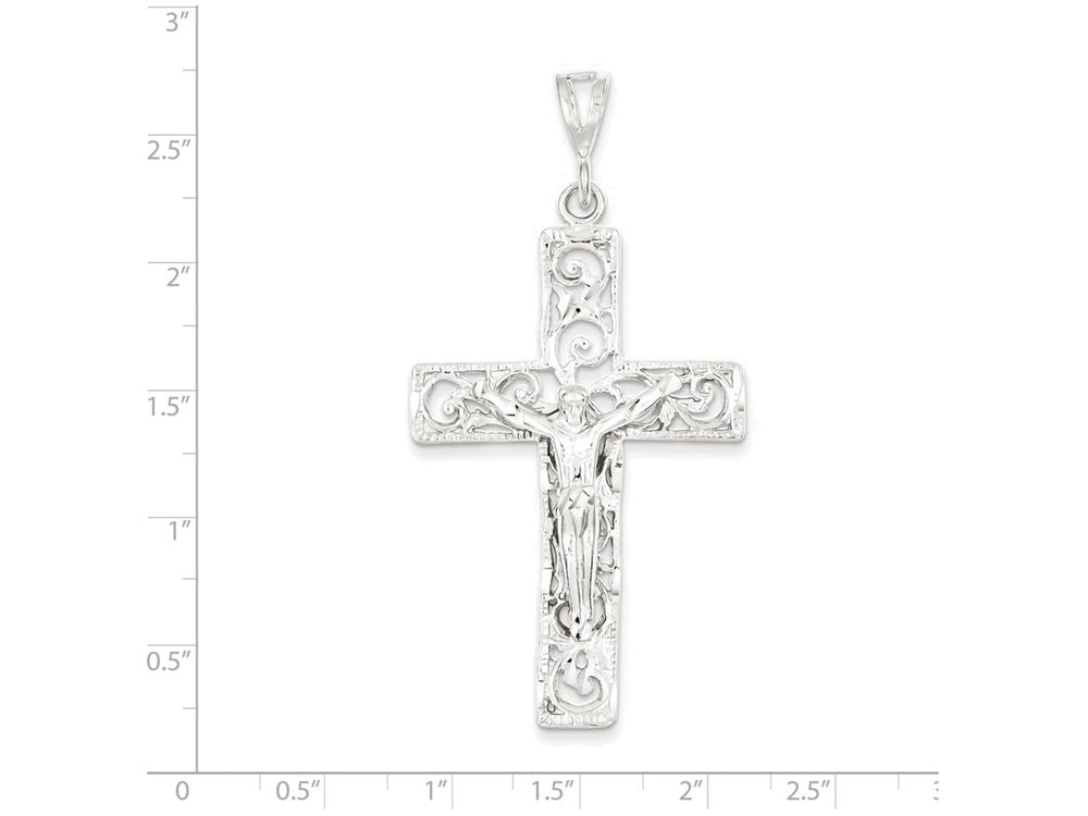 FJC Finejewelers Sterling Silver Crucifix Pendant Necklace - Chain Included