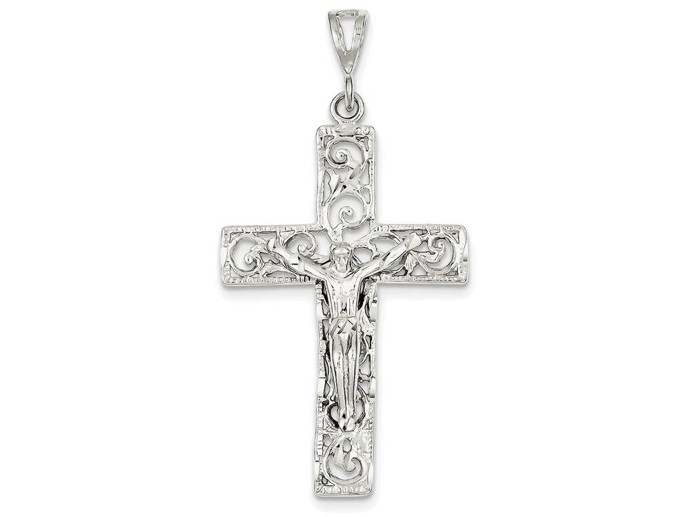 FJC Finejewelers Sterling Silver Crucifix Pendant Necklace - Chain Included
