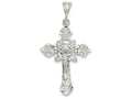 FJC Finejewelers Sterling Silver Inri Crucifix Pendant Necklace - Chain Included