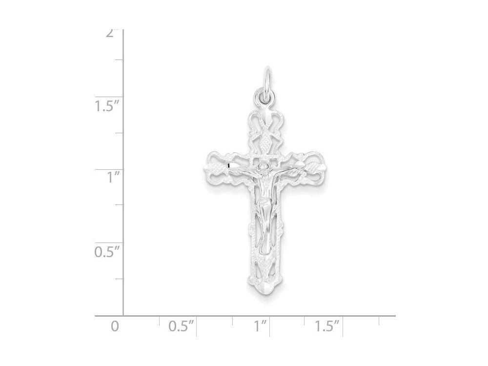 FJC Finejewelers Sterling Silver Crucifix Pendant Necklace - Chain Included
