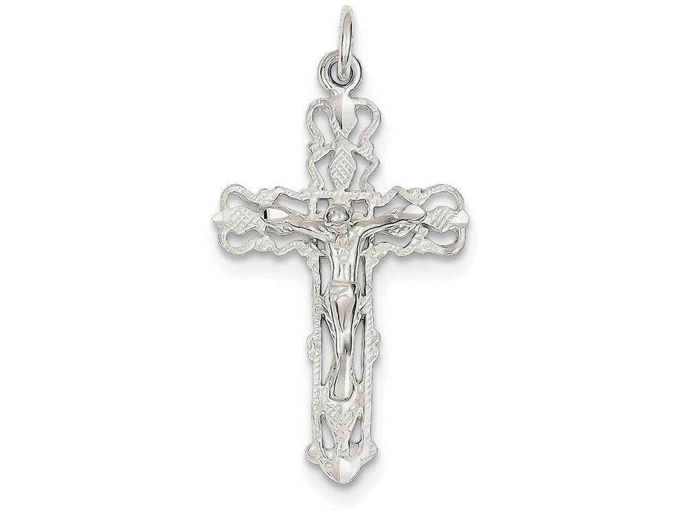 FJC Finejewelers Sterling Silver Crucifix Pendant Necklace - Chain Included