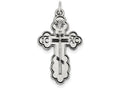 FJC Finejewelers Sterling Silver Eastern Orthodox Cross Pendant Necklace - Chain Included