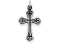 FJC Finejewelers Sterling Silver Antiqued Cross Charm
