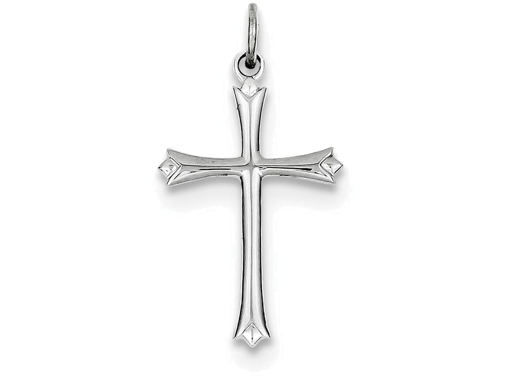 FJC Finejewelers Sterling Silver Fleur De Lis Cross Charm