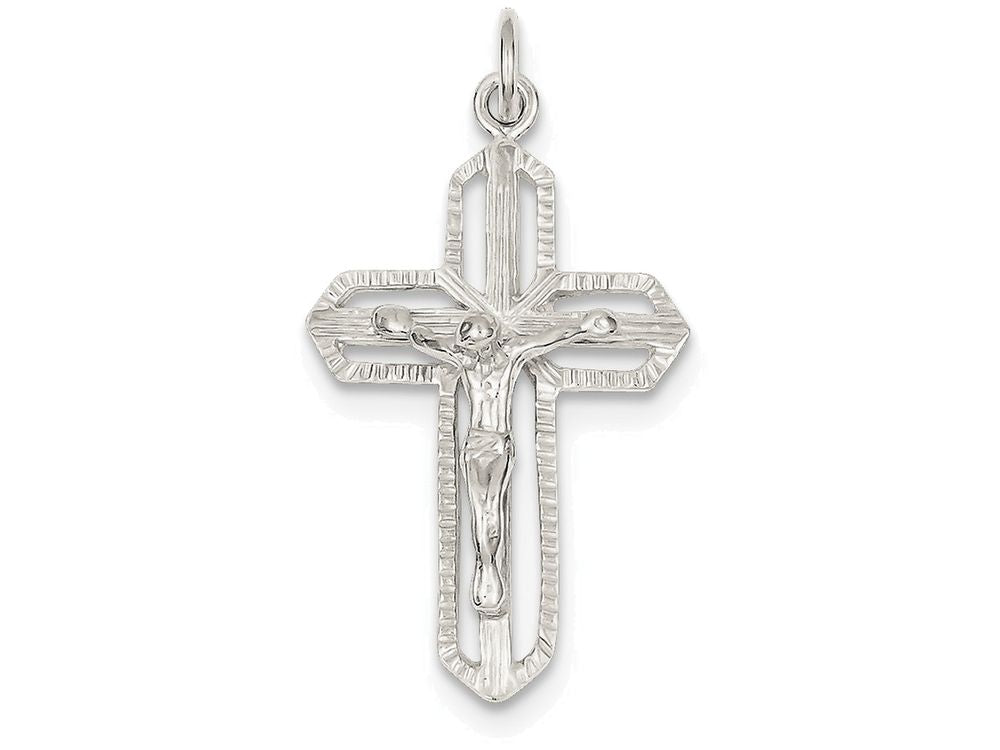 FJC Finejewelers Sterling Silver Crucifix Pendant Necklace - Chain Included