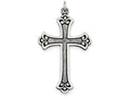 FJC Finejewelers Sterling Silver Antiqued Cross Pendant Necklace - Chain Included