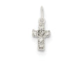 FJC Finejewelers Sterling Silver Cubic Zirconia Cross Charm