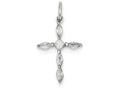FJC Finejewelers Sterling Silver Cubic Zirconia Cross Charm