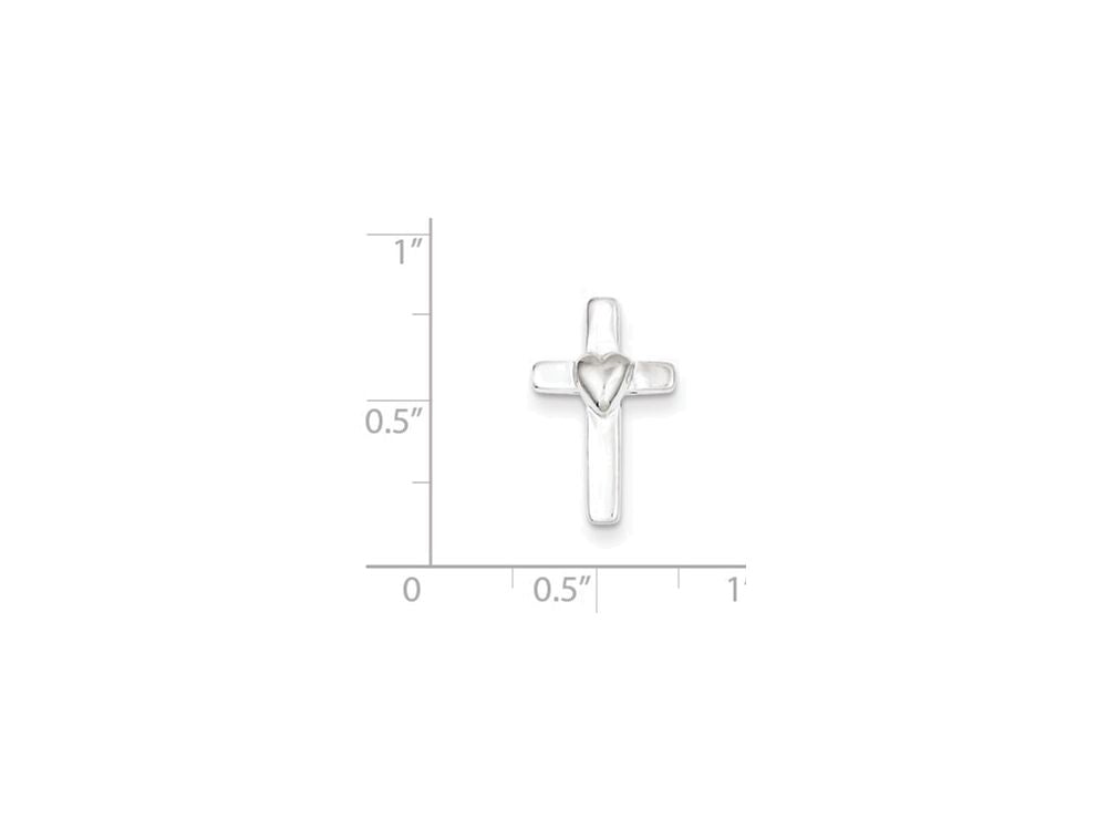 FJC Finejewelers Sterling Silver Small Cross Pendant Necklace - Chain Included