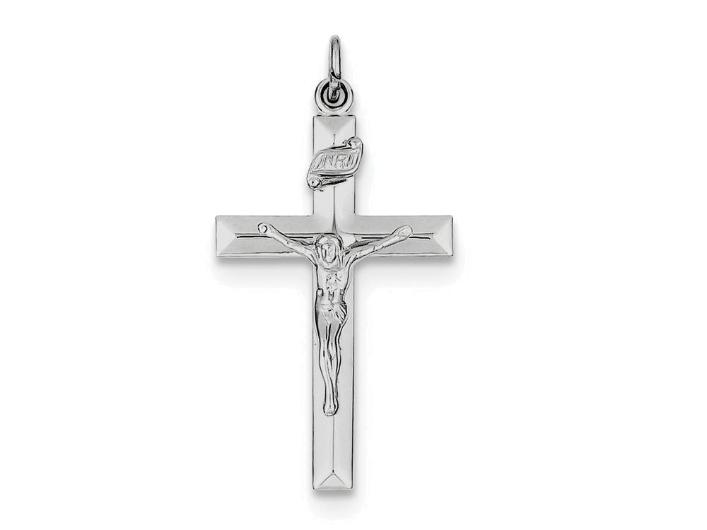 FJC Finejewelers Sterling Silver Inri Crucifix Pendant Necklace - Chain Included