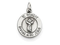 FJC Finejewelers Sterling Silver Divino Nino Medal Pendant Necklace - Chain Included (divine Infant Jesus)