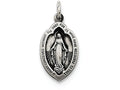 FJC Finejewelers Sterling Silver Antiqued Miraculous Medal Pendant Necklace - Chain Included