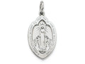 FJC Finejewelers Sterling Silver Miraculous Medal Pendant Necklace - Chain Included