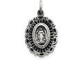 FJC Finejewelers Sterling Silver Antiqued Miraculous Medal Pendant Necklace - Chain Included