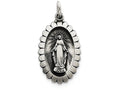 FJC Finejewelers Sterling Silver Antiqued Miraculous Medal Pendant Necklace - Chain Included