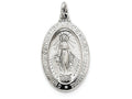 FJC Finejewelers Sterling Silver Miraculous Medal Pendant Necklace - Chain Included