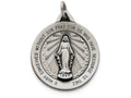 FJC Finejewelers Sterling Silver Antiqued Miraculous Medal Pendant Necklace - Chain Included