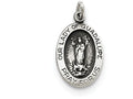FJC Finejewelers Sterling Silver Our Lady Of Guadalupe Medal Pendant Necklace - Chain Included