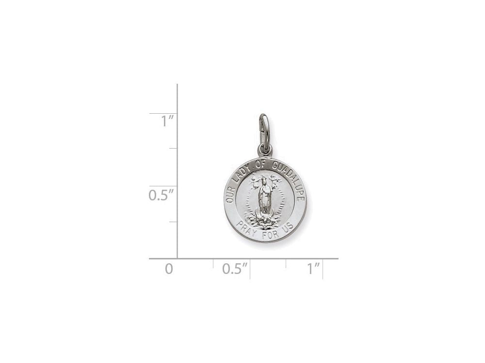 FJC Finejewelers Sterling Silver Our Lady Of Guadalupe Medal Pendant Necklace - Chain Included