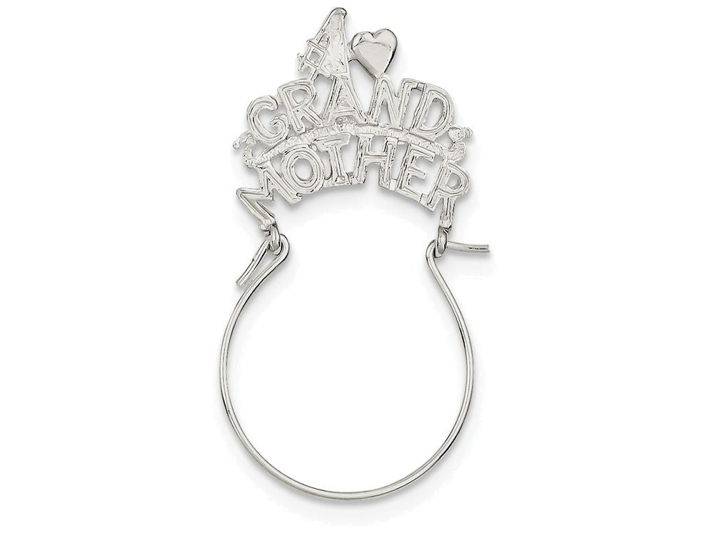 FJC Finejewelers Sterling Silver #1 Grandmother Charm Holder