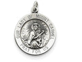 FJC Finejewelers Sterling Silver Antiqued Our Lady Of Mount Carmel Medal Pendant Necklace - Chain Included