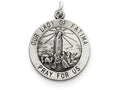 FJC Finejewelers Sterling Silver Antiqued Our Lady Of Fatima Medal Pendant Necklace - Chain Included