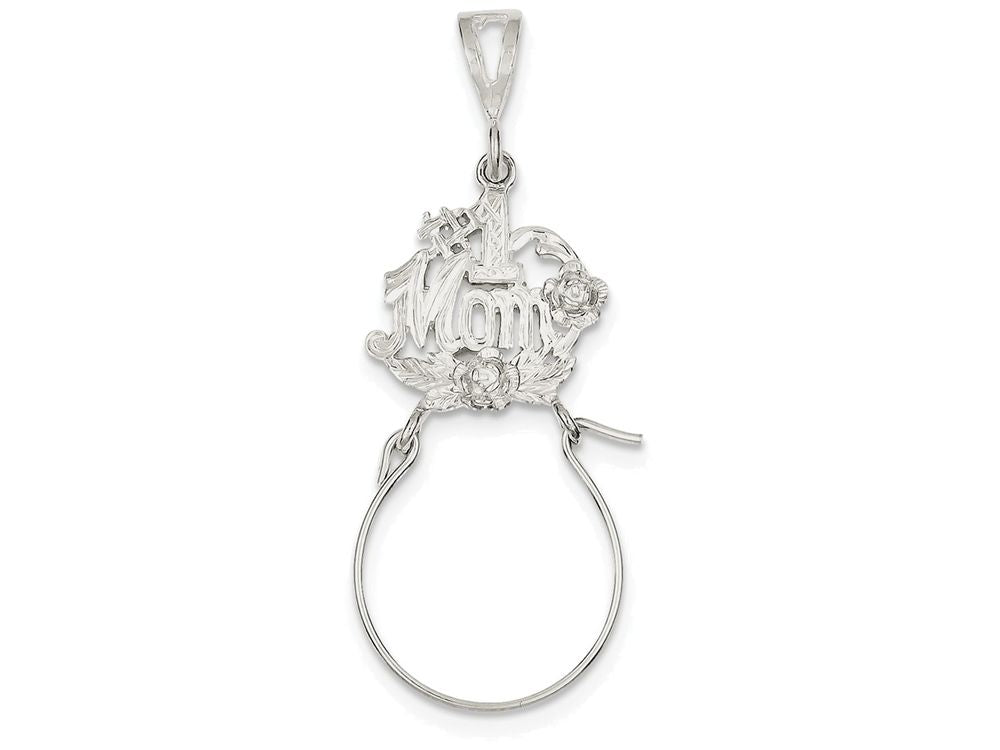 FJC Finejewelers Sterling Silver #1 Mom Charm Holder