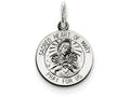 FJC Finejewelers Sterling Silver Antiqued Sacred Heart Of Mary Medal Pendant Necklace - Chain Included