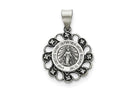 FJC Finejewelers Sterling Silver and Cubic Zirconia Antiqued Blessed Mother Pendant Necklace - Chain Included